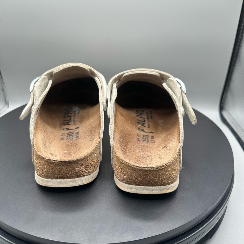 Birkenstock Alpro Philadelphia Super Grip White Leather Clogs Women 8 - Picture 6 of 11